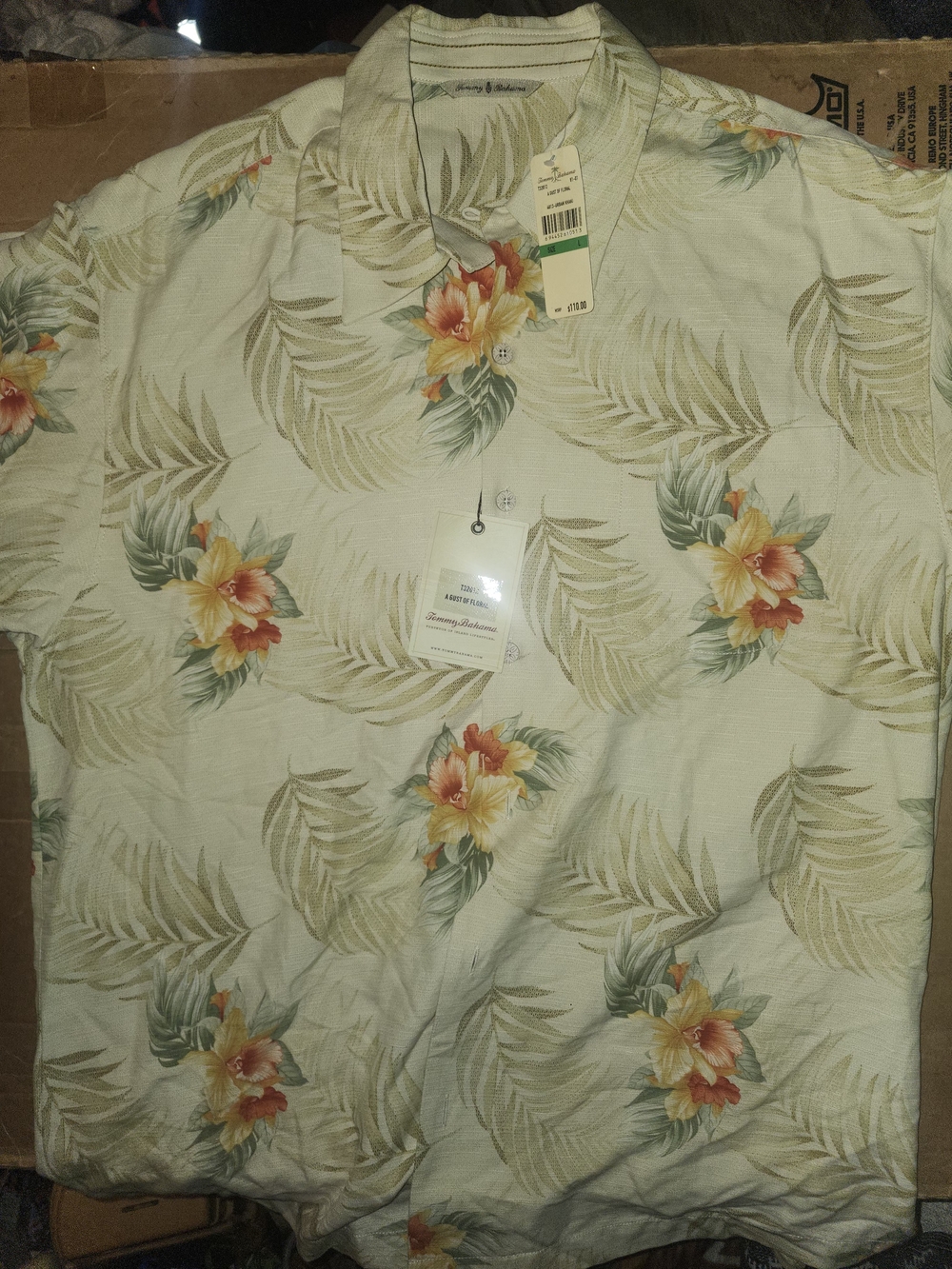 deadstock NWT Tommy Bahama Hawaiian 110$ VTG